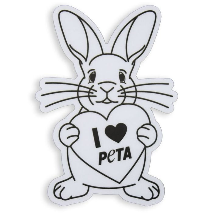 I (Heart) PETA Sticker