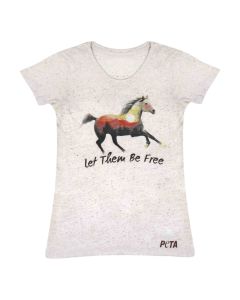 Let Them Be Free (Horse) Fitted T-Shirt