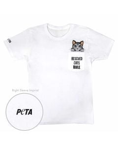 Rescued Cat Pocket T-Shirt