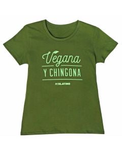 Vegana Y Chingona Organic Fitted T-Shirt