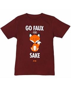 faux is better than fur PETA prevents animal cruelty fox t-shirt