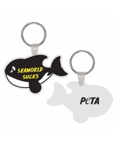 PETA seaworld sucks whale key chain