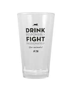 Fight Passionately for Animals Pint Glass