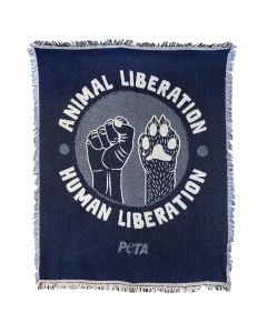 Animal/Human Liberation Throw Blanket