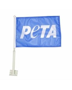 PETA Car Flag