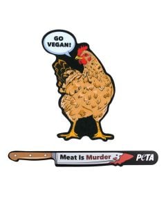 Meat Is Murder Wiper Blade Sticker