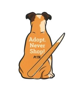Adopt—Never Shop! Wiper Blade Sticker
