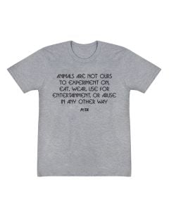 Classic PETA Mission Statement T-Shirt