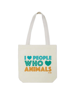I (Heart) People Who (Heart) Animals Tote