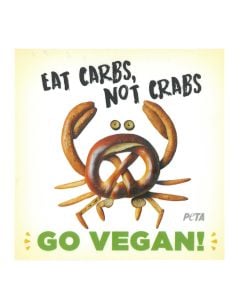 Eat Carbs Not Crabs Bumper Sticker