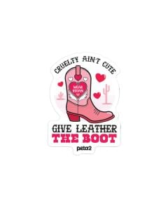 peta2 Cruelty Ain’t Cute Sticker