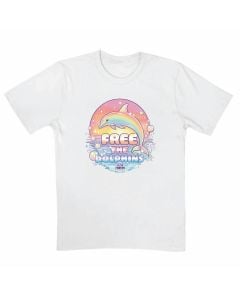 Free the Dolphins Rainbow Kids T-Shirt