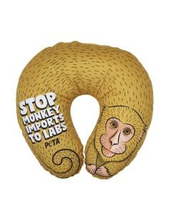 ‘Stop Monkey Imports to Labs’ Neck Pillow
