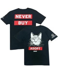 Adopt—Never Buy (Cat) T-Shirt