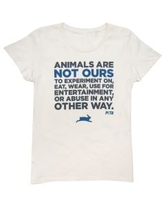 PETA Mission Statement Fitted T-Shirt